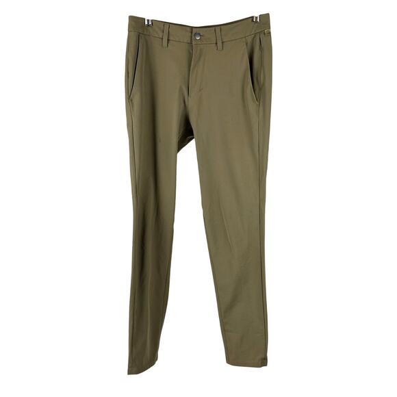 Lululemon Commission Pant Slim Warpstreme Dark Khaki Men's Size 29 x 30 EUC - Picture 1 of 8